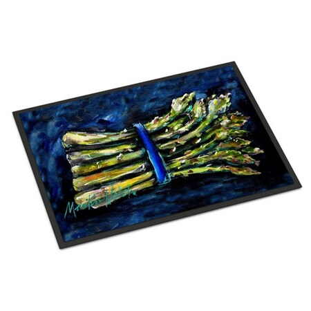 Carolines Treasures Asperagus Blew Indoor or Outdoor Mat, 18 x 27 in. MW1218MAT